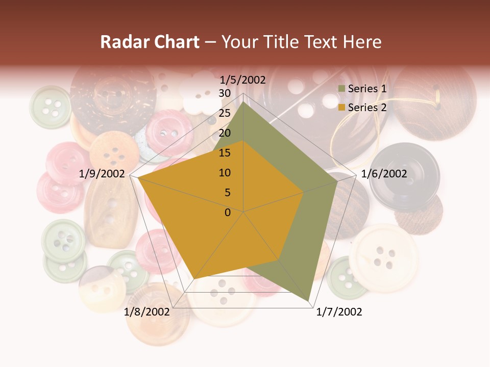 Round Textile Circle PowerPoint Template