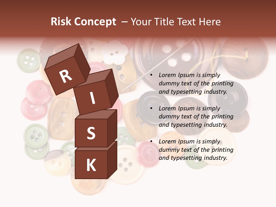 Round Textile Circle PowerPoint Template