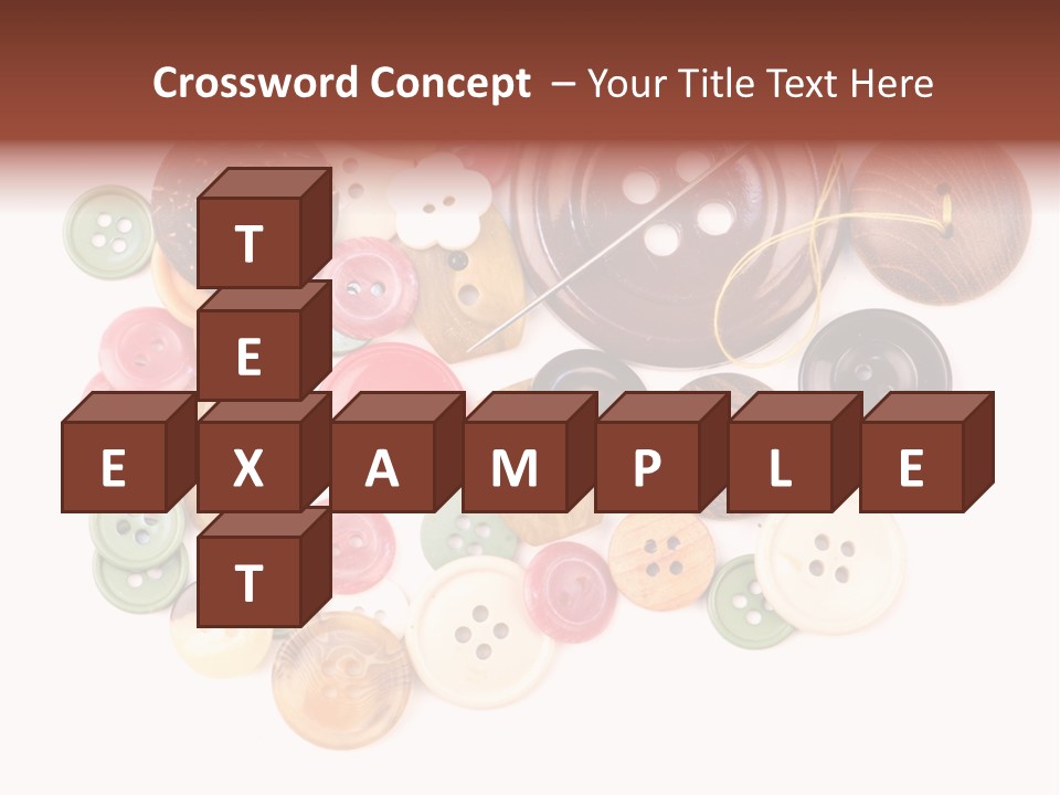 Round Textile Circle PowerPoint Template