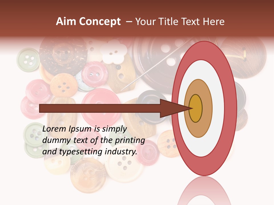 Round Textile Circle PowerPoint Template