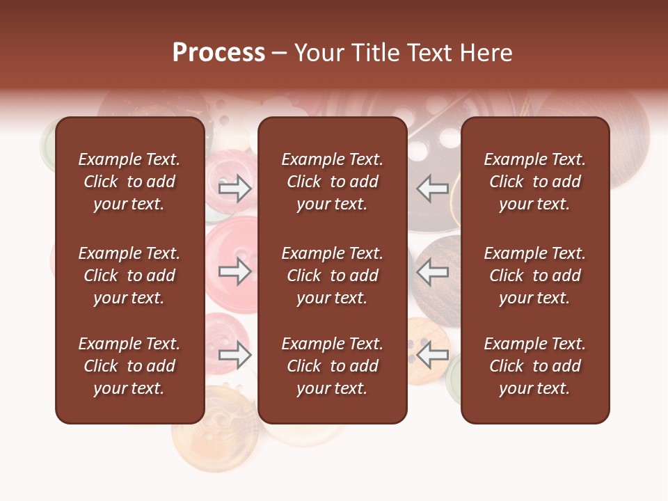 Round Textile Circle PowerPoint Template