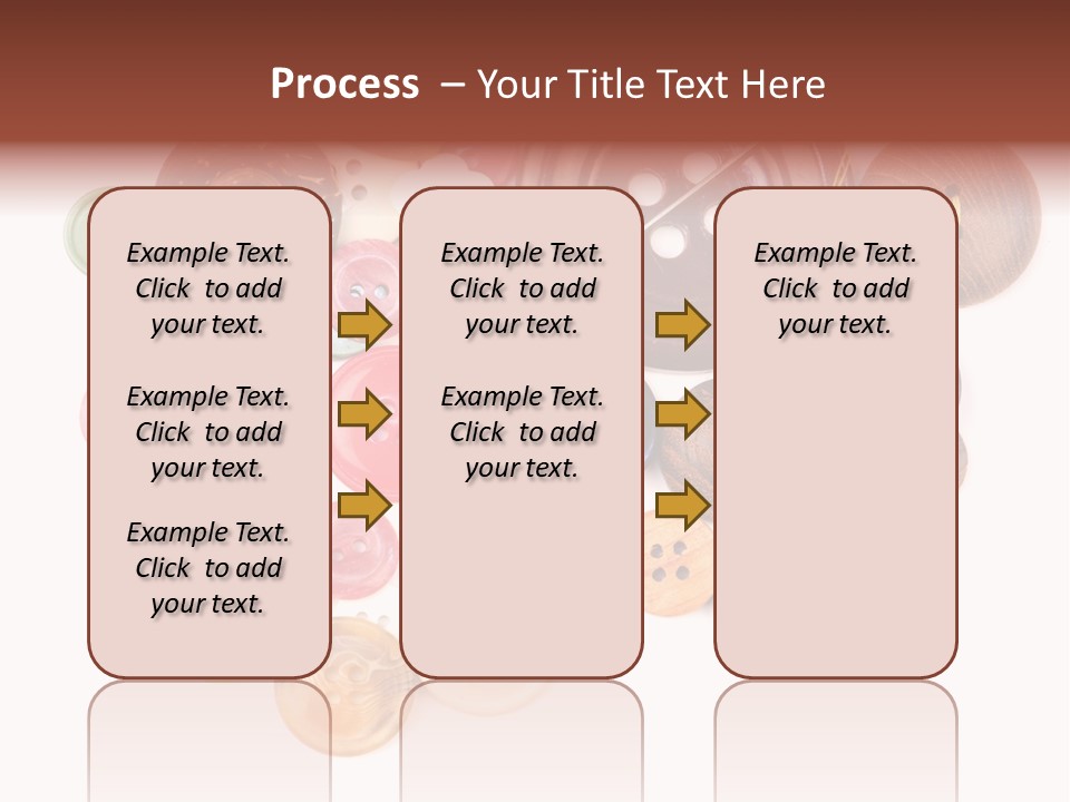 Round Textile Circle PowerPoint Template