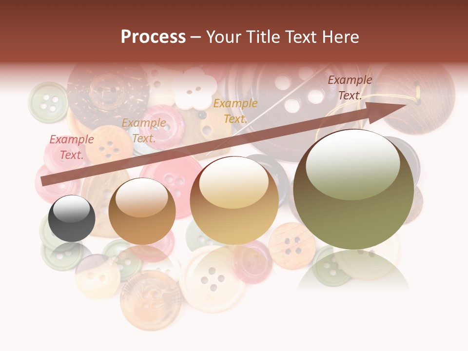 Round Textile Circle PowerPoint Template