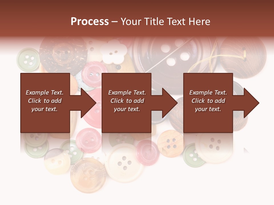 Round Textile Circle PowerPoint Template