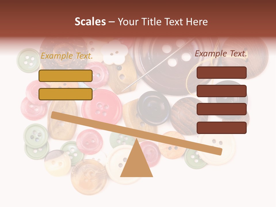 Round Textile Circle PowerPoint Template