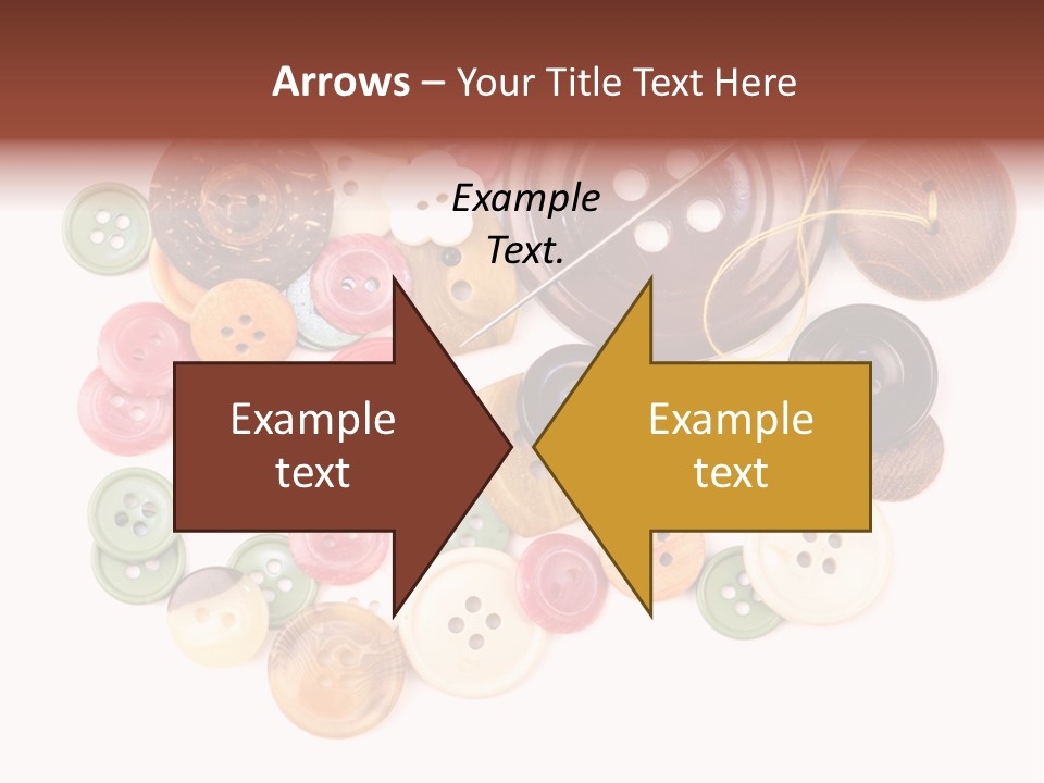 Round Textile Circle PowerPoint Template