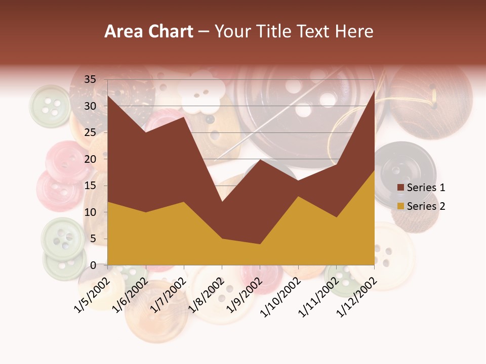 Round Textile Circle PowerPoint Template
