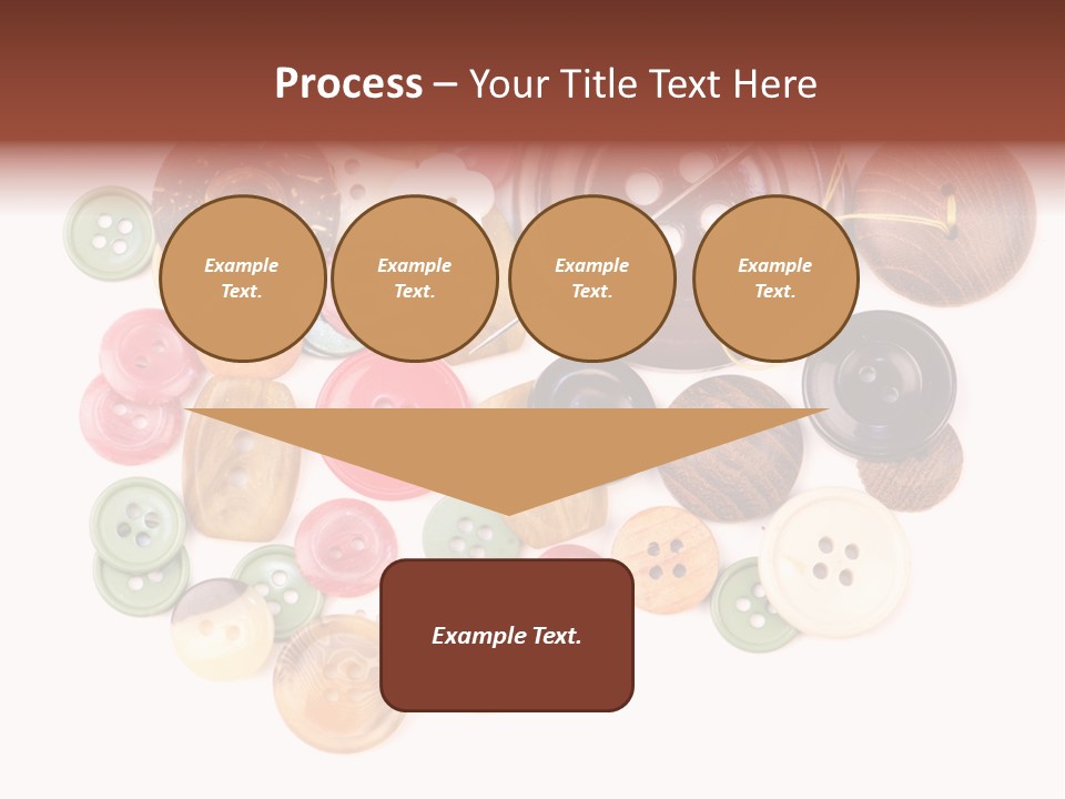 Round Textile Circle PowerPoint Template