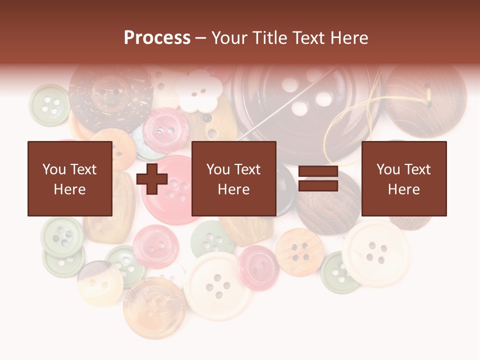 Round Textile Circle PowerPoint Template