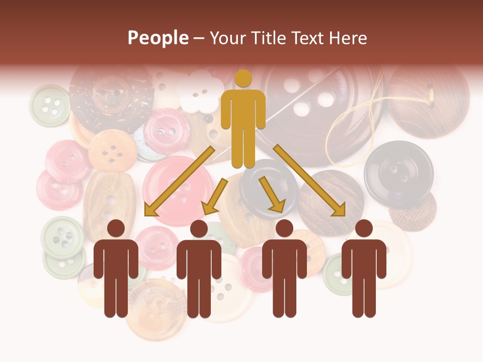 Round Textile Circle PowerPoint Template