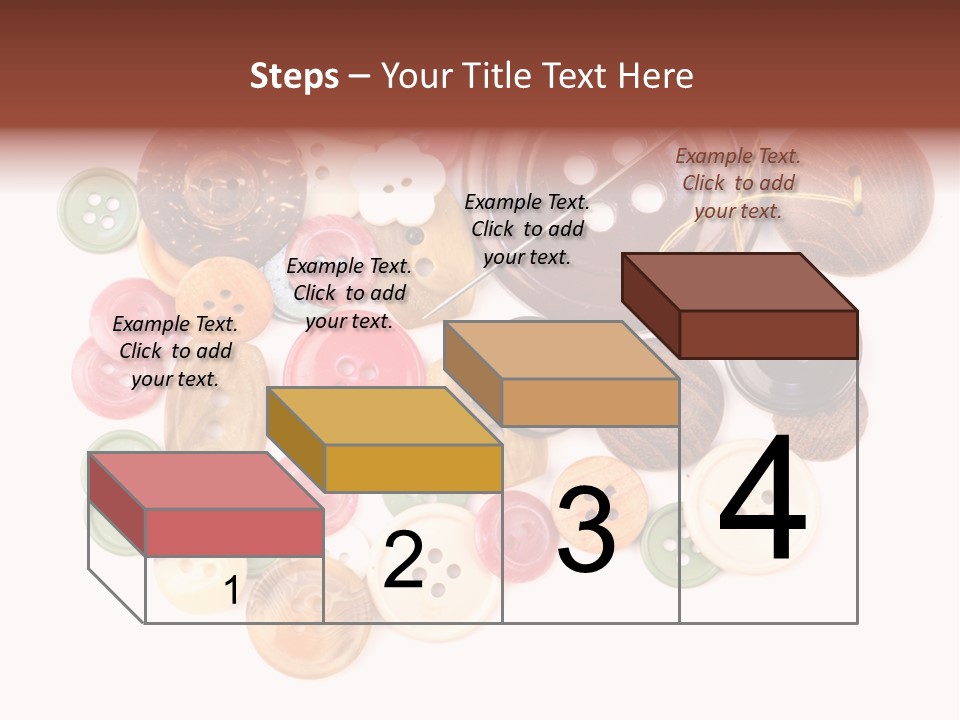 Round Textile Circle PowerPoint Template