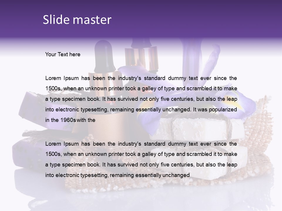 Purple Natural Beauti PowerPoint Template