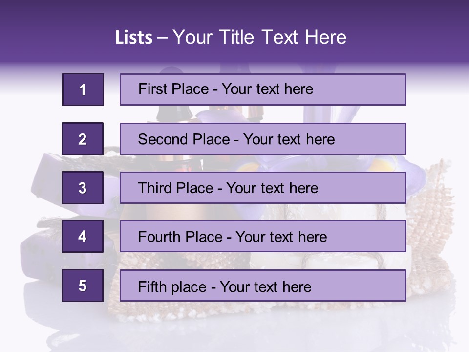 Purple Natural Beauti PowerPoint Template