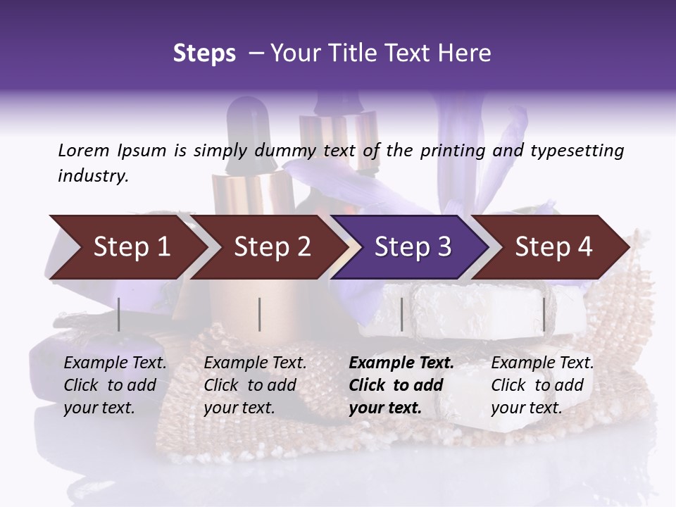 Purple Natural Beauti PowerPoint Template