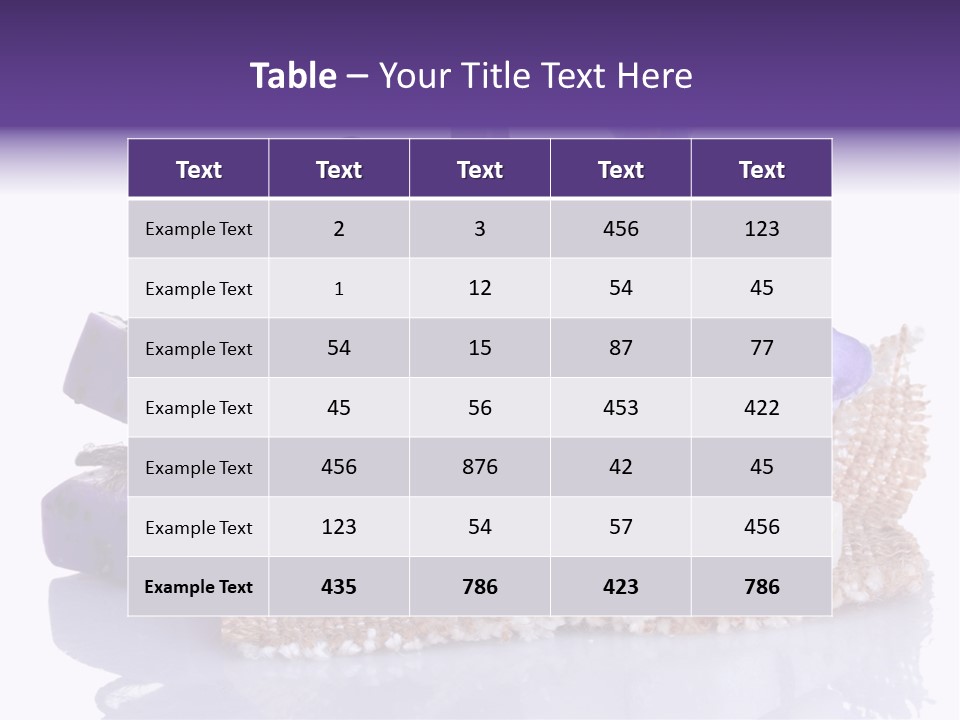 Purple Natural Beauti PowerPoint Template