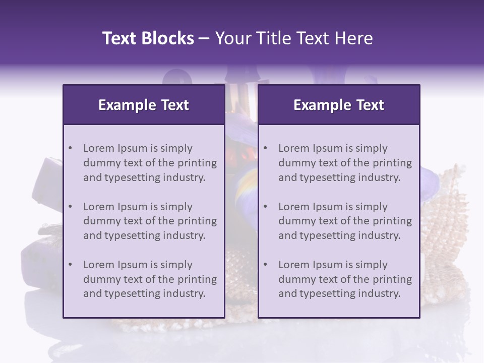 Purple Natural Beauti PowerPoint Template