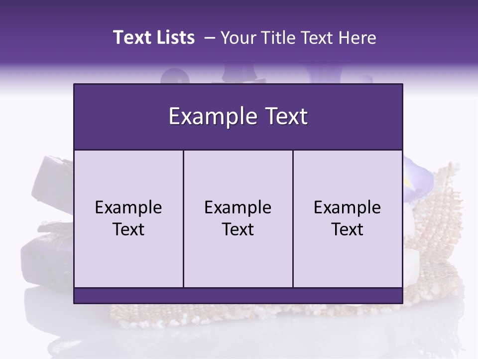 Purple Natural Beauti PowerPoint Template