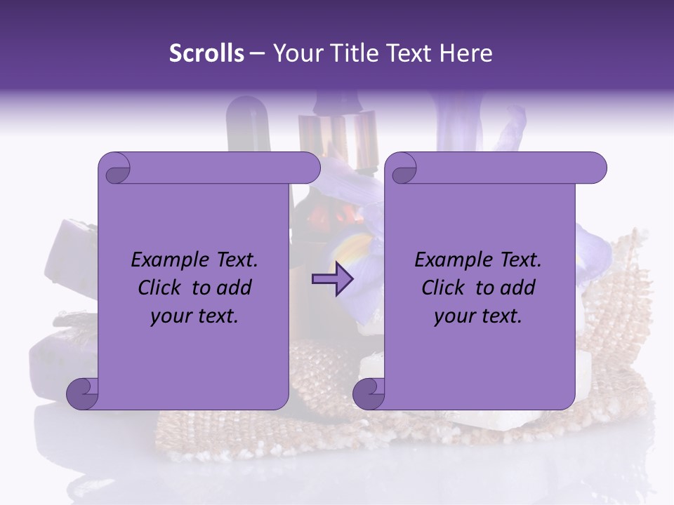 Purple Natural Beauti PowerPoint Template