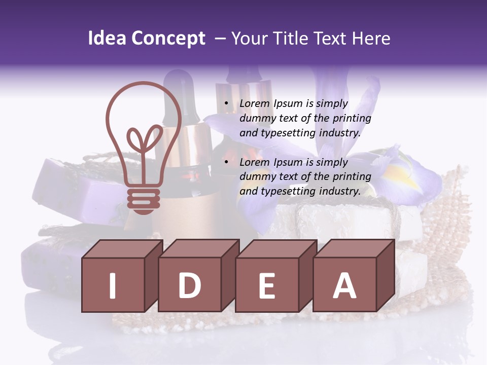 Purple Natural Beauti PowerPoint Template