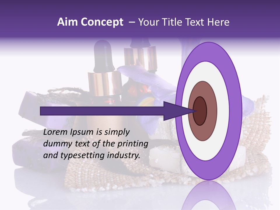 Purple Natural Beauti PowerPoint Template