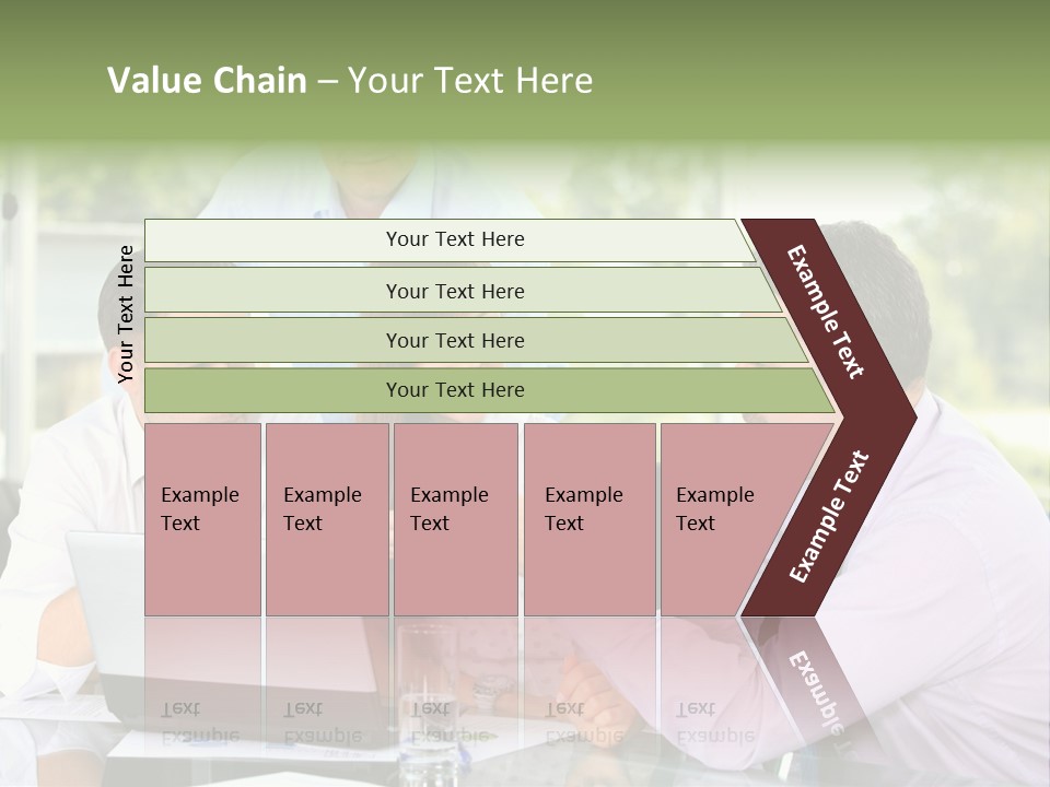 Smiling Work Laptop PowerPoint Template