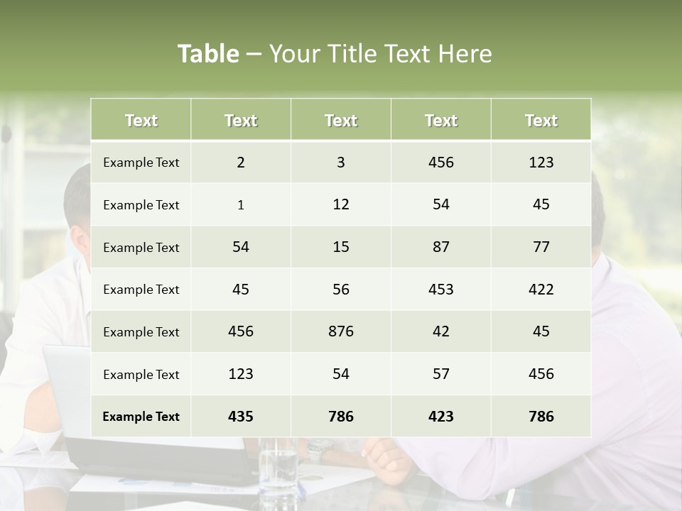 Smiling Work Laptop PowerPoint Template