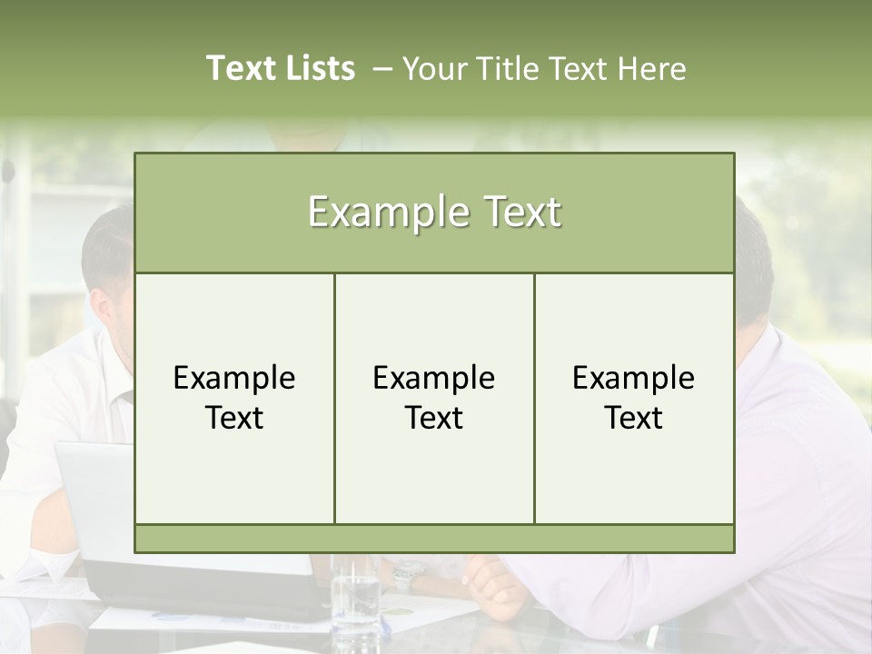 Smiling Work Laptop PowerPoint Template