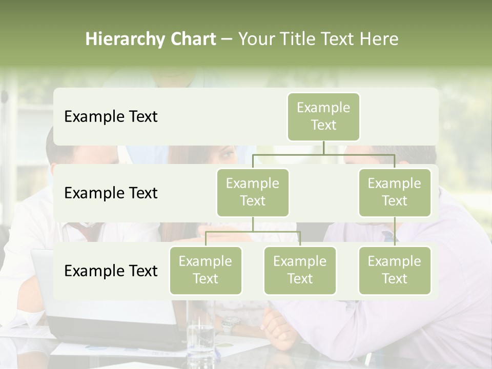 Smiling Work Laptop PowerPoint Template