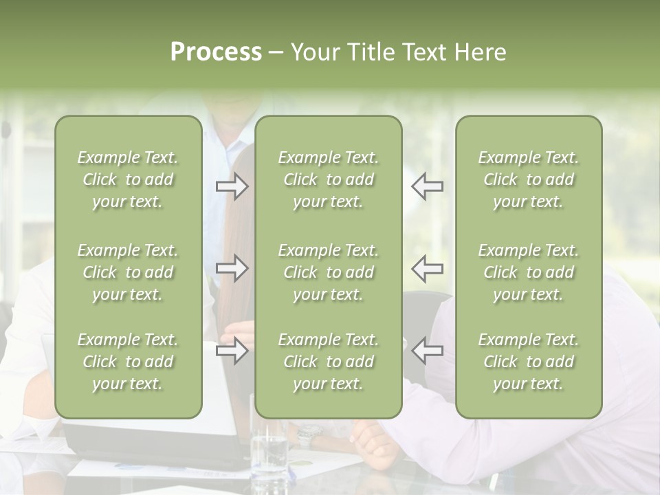 Smiling Work Laptop PowerPoint Template