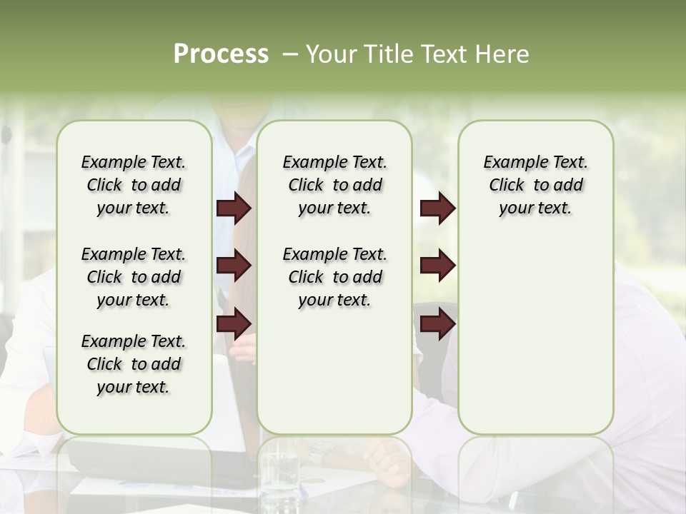 Smiling Work Laptop PowerPoint Template