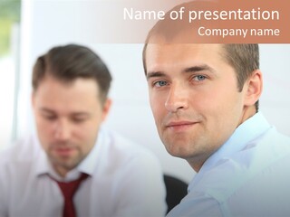 Young Worker Success PowerPoint Template