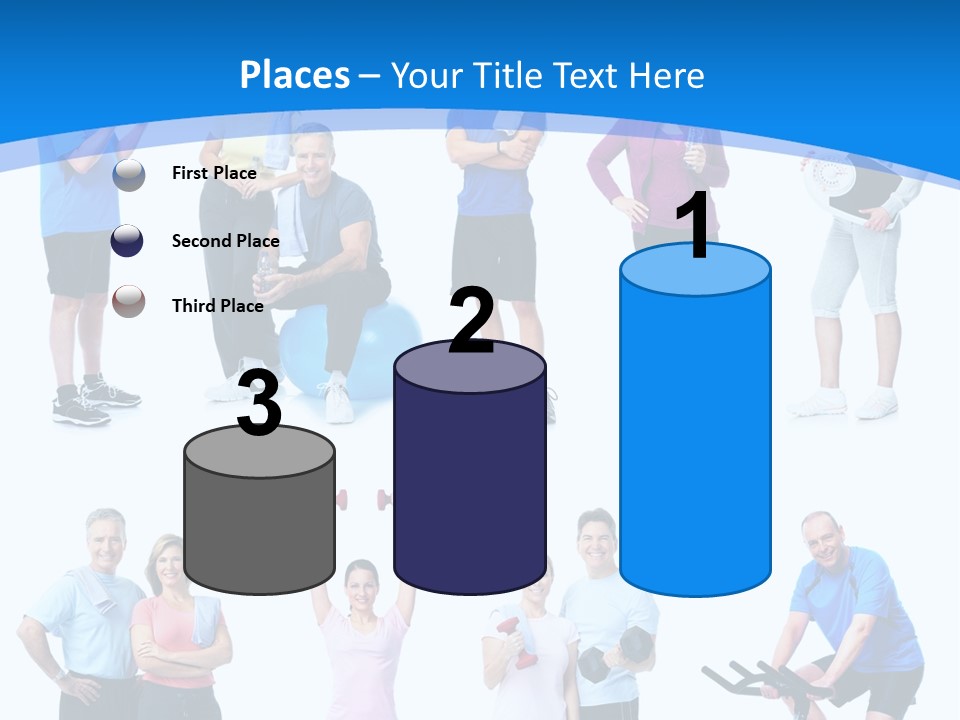 Exerci E Athlete White PowerPoint Template