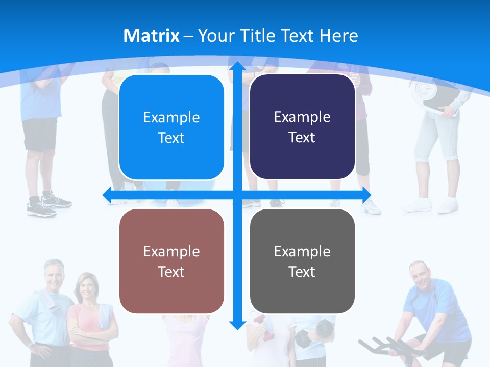 Exerci E Athlete White PowerPoint Template