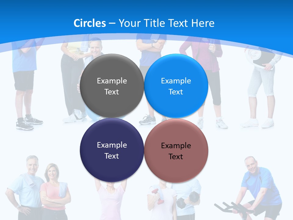 Exerci E Athlete White PowerPoint Template