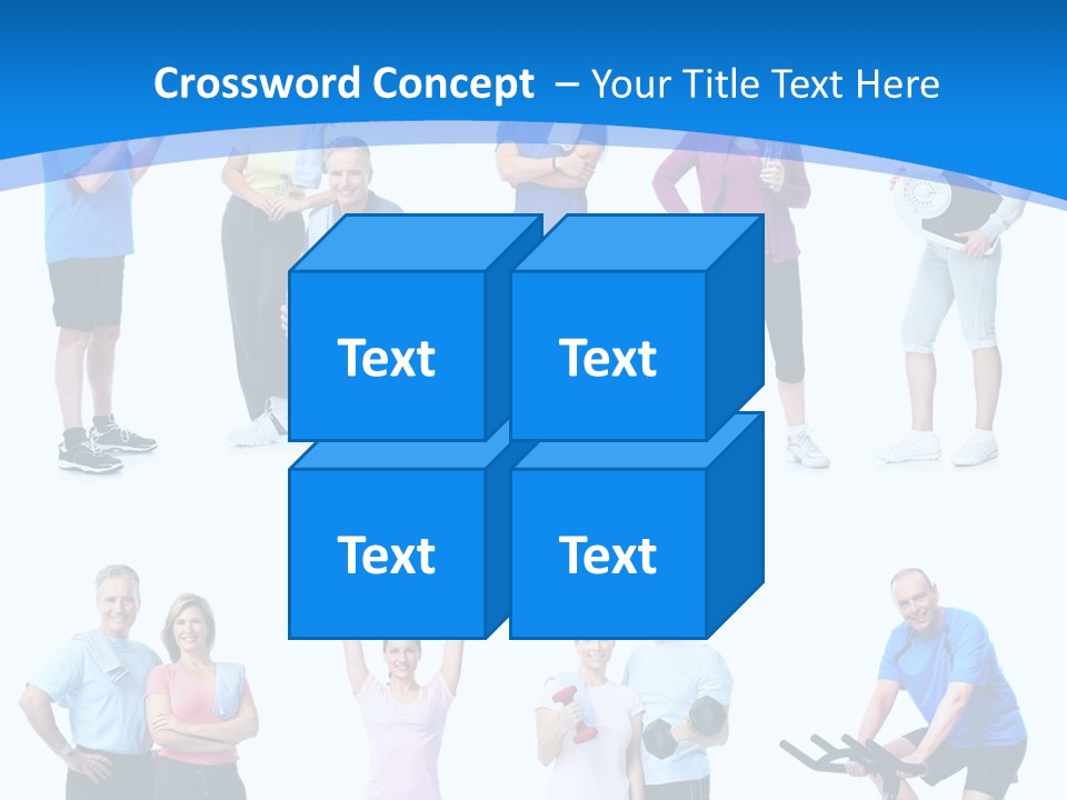 Exerci E Athlete White PowerPoint Template