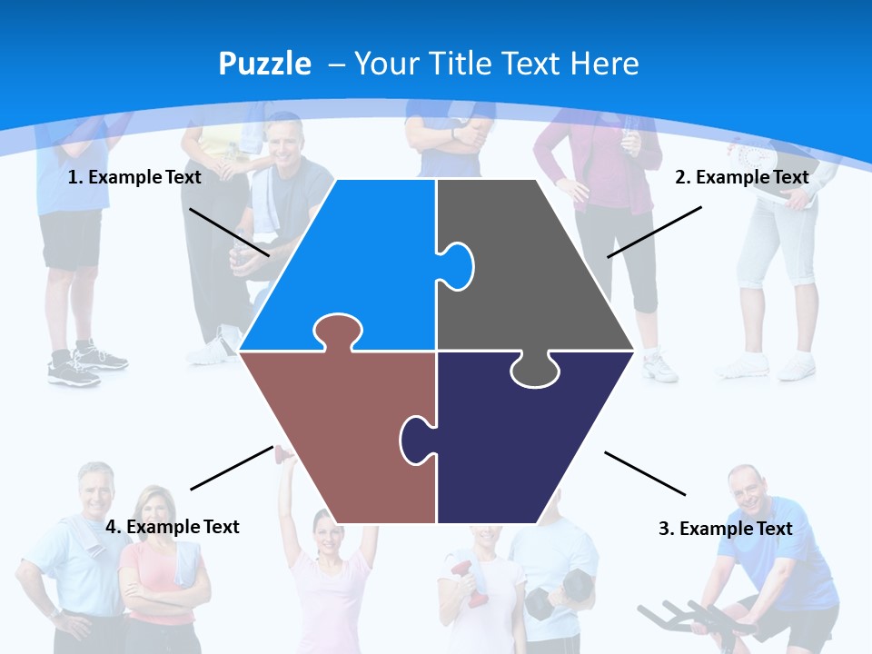 Exerci E Athlete White PowerPoint Template