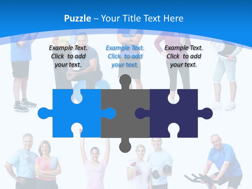 Exerci E Athlete White PowerPoint Template