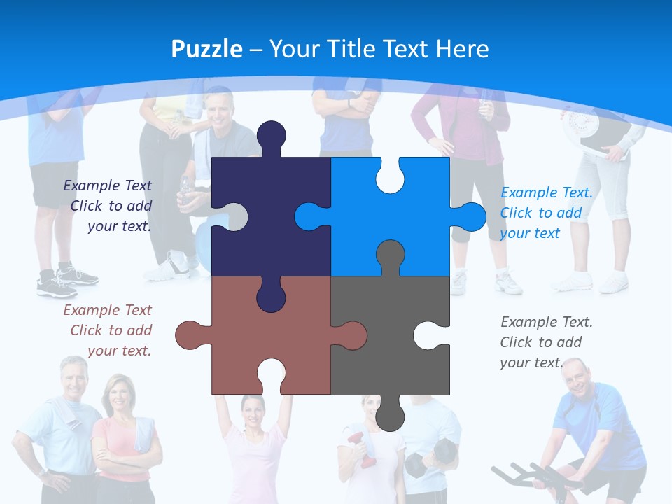 Exerci E Athlete White PowerPoint Template