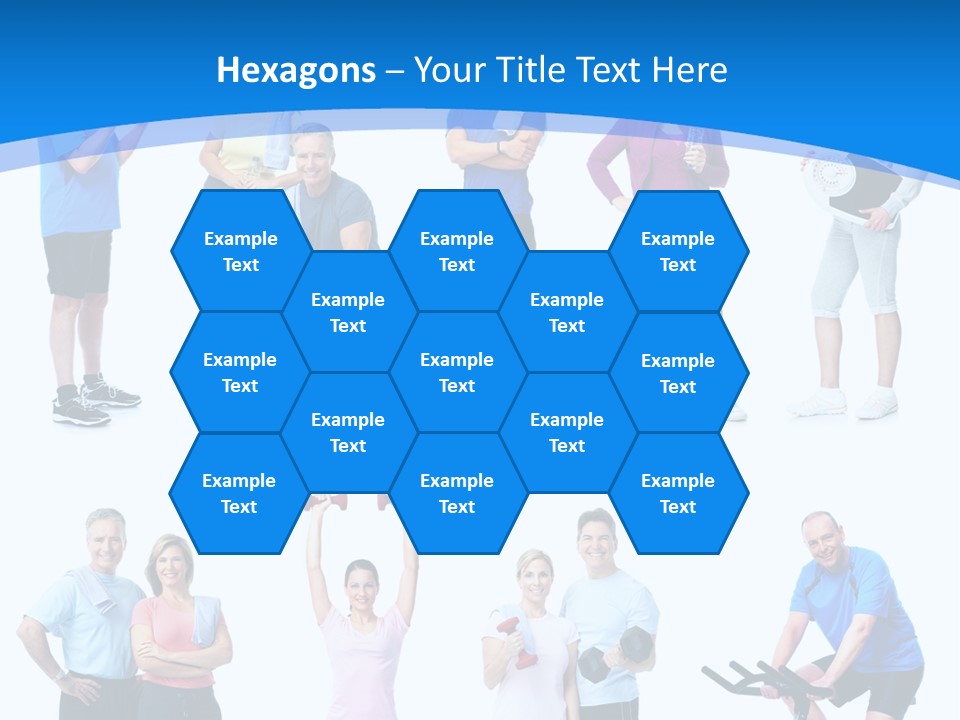 Exerci E Athlete White PowerPoint Template