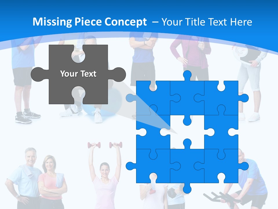 Exerci E Athlete White PowerPoint Template