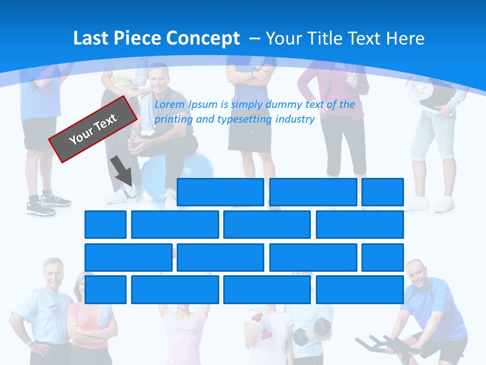 Exerci E Athlete White PowerPoint Template