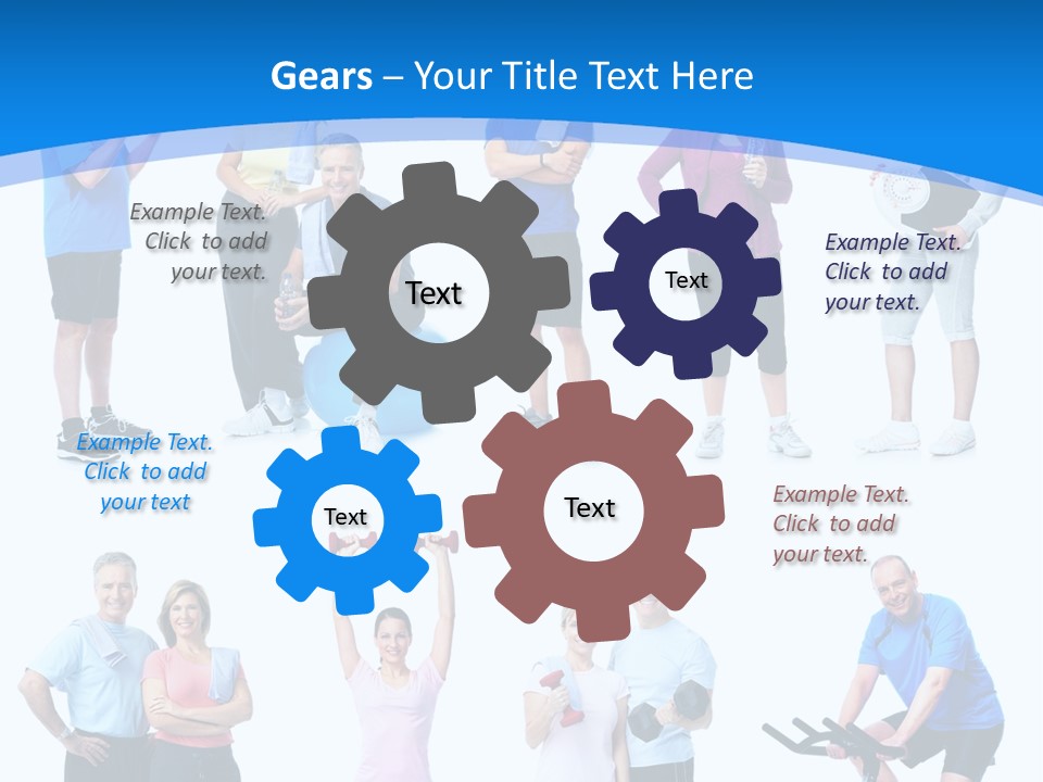 Exerci E Athlete White PowerPoint Template