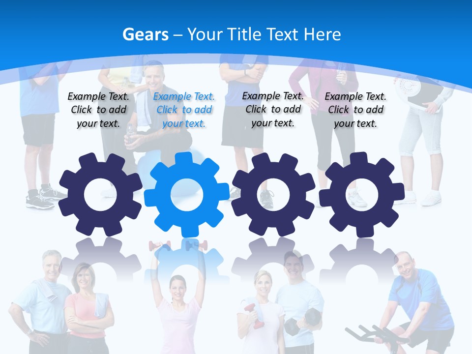 Exerci E Athlete White PowerPoint Template