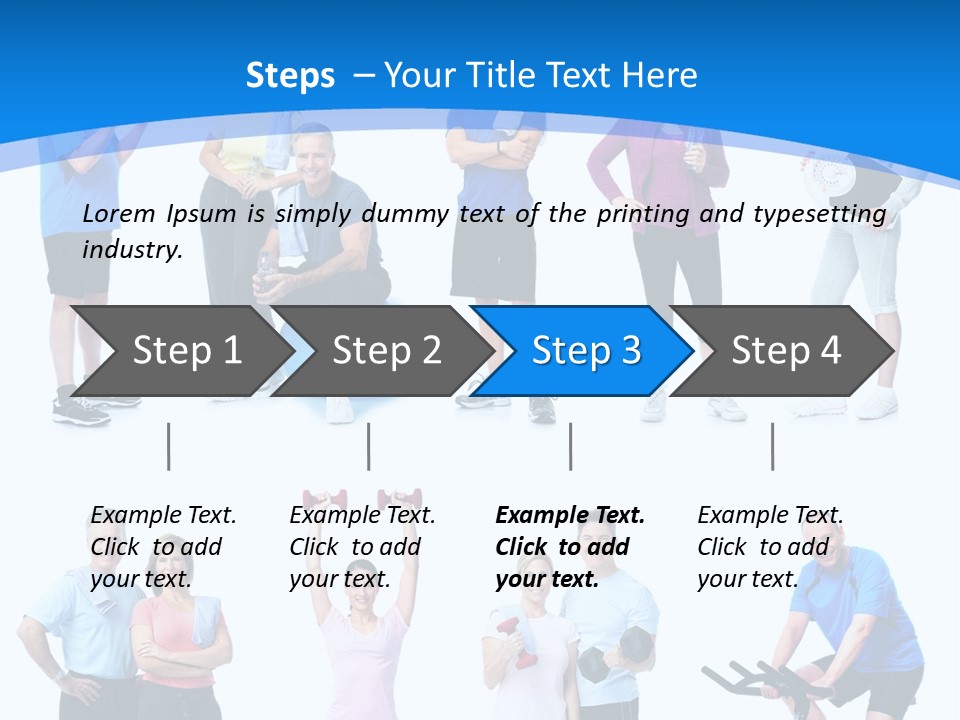 Exerci E Athlete White PowerPoint Template