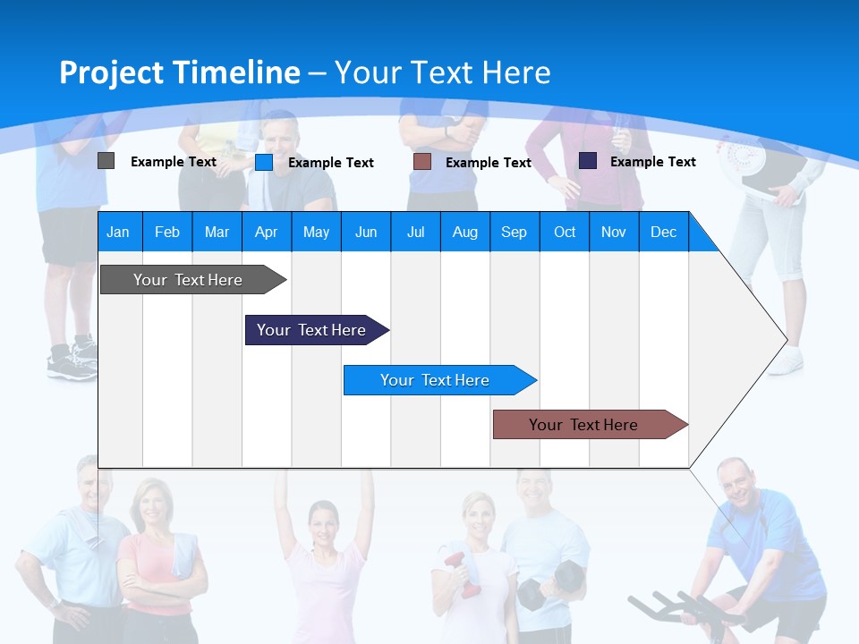 Exerci E Athlete White PowerPoint Template