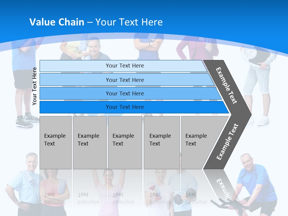 Exerci E Athlete White PowerPoint Template