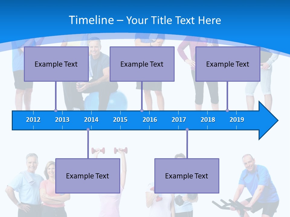 Exerci E Athlete White PowerPoint Template