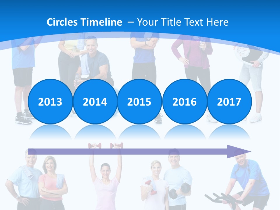 Exerci E Athlete White PowerPoint Template