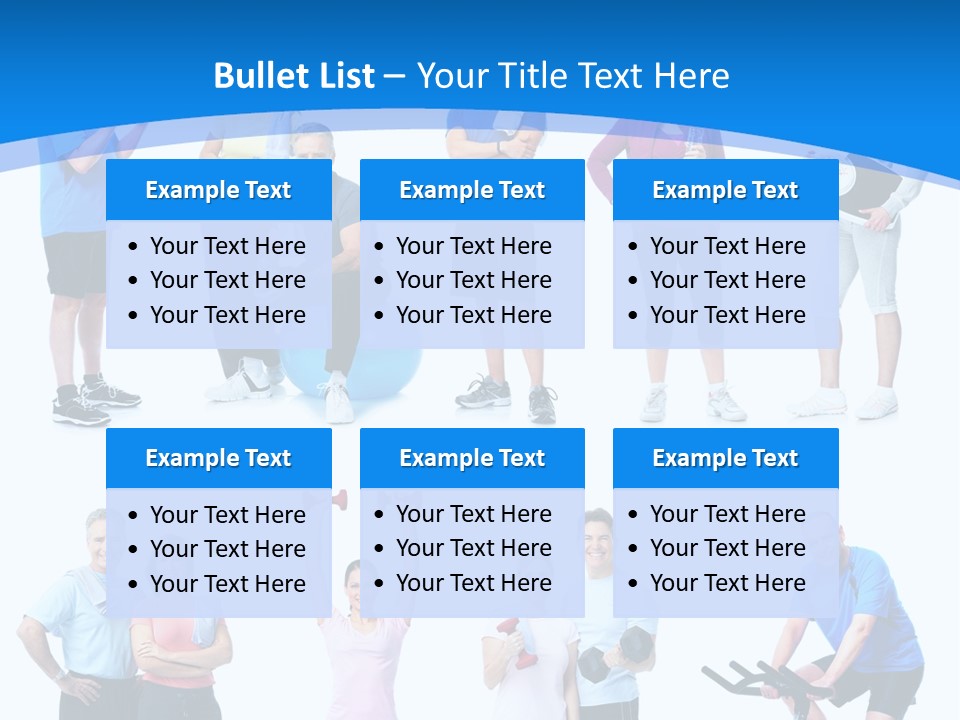 Exerci E Athlete White PowerPoint Template