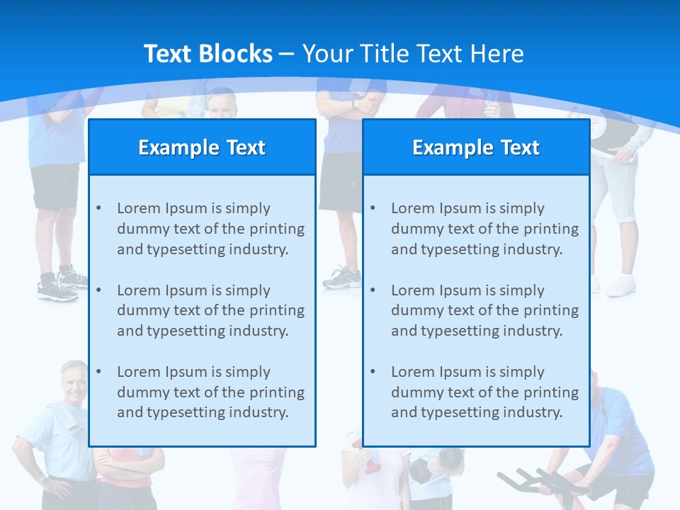 Exerci E Athlete White PowerPoint Template